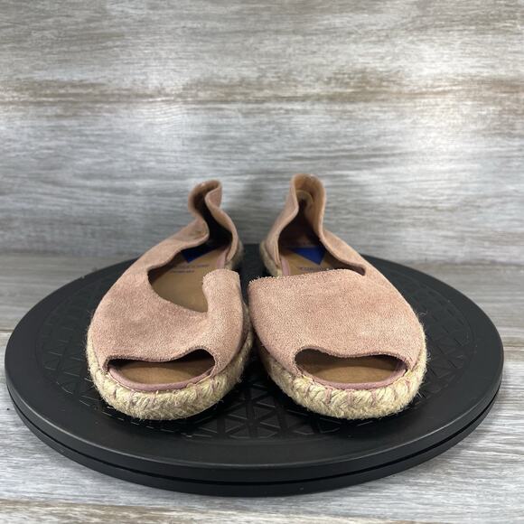 Verbenas Women’s CRUZ Pink Suede D'Orsay Espadrille Flats Size EU 38 US 7.5 - Picture 2 of 9